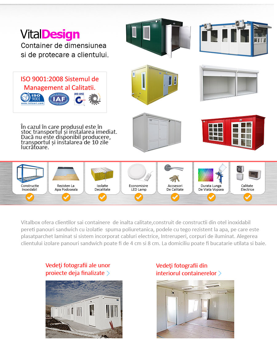 Containere de locuit şi Case containere